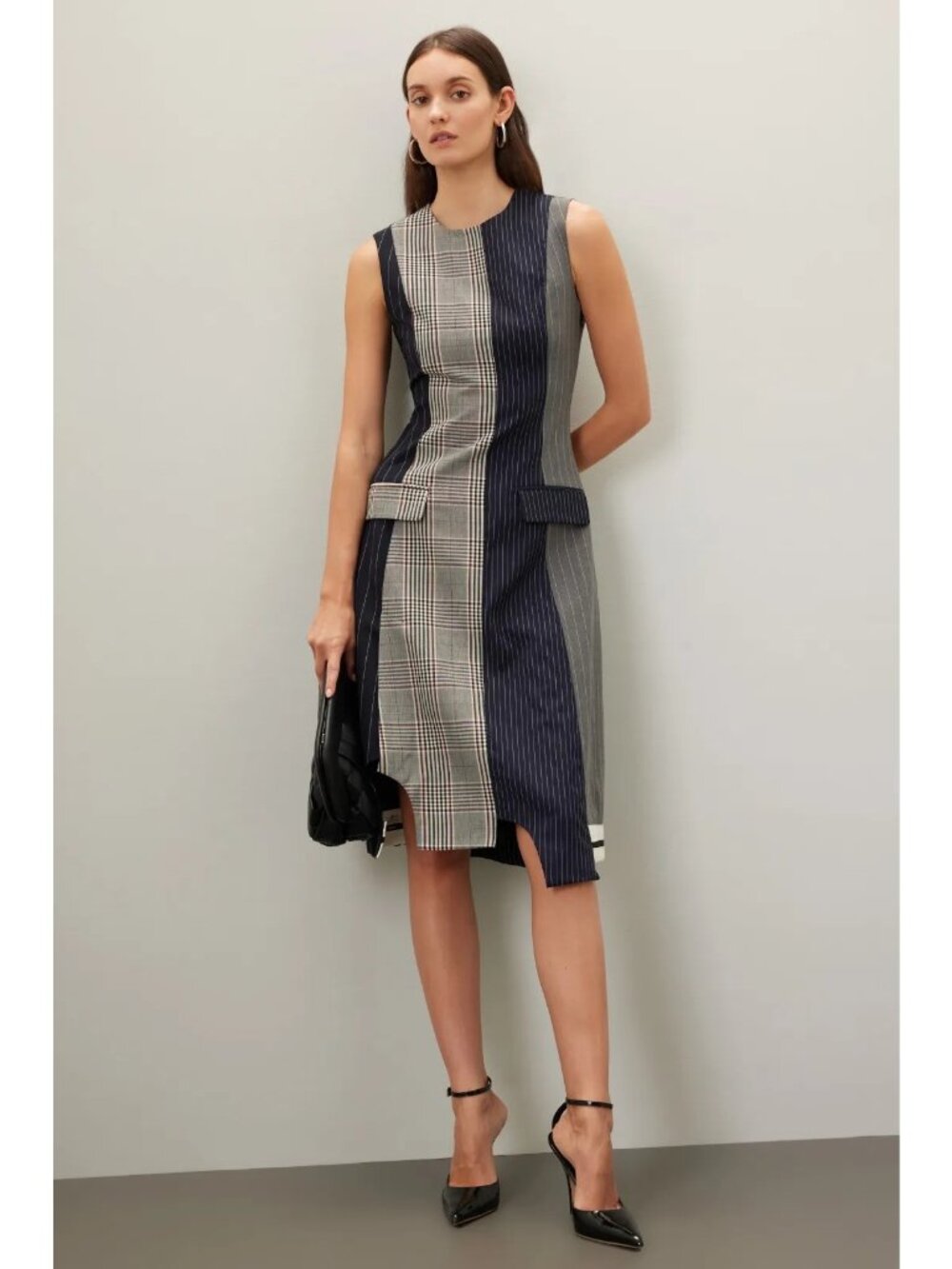 N-65. Monse Sleeveless Patchwork Dress US 0